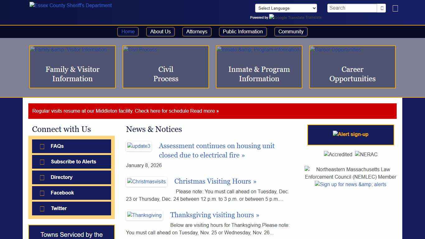 Essex County Sheriff's Department |